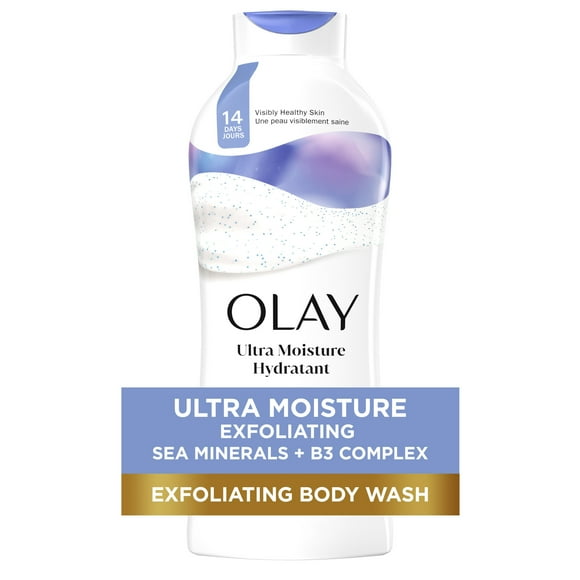 Olay Exfoliating Body Wash with Sea Salts, 22 fl oz