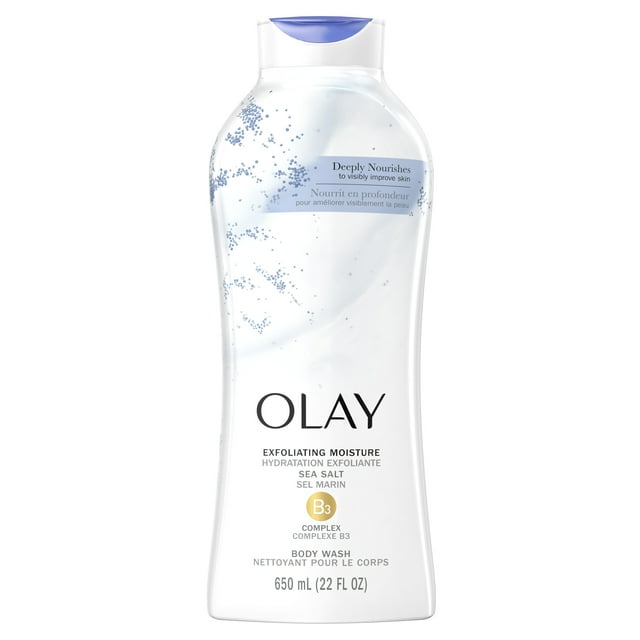Olay Exfoliating Body Wash with Sea Salts, 22 fl oz