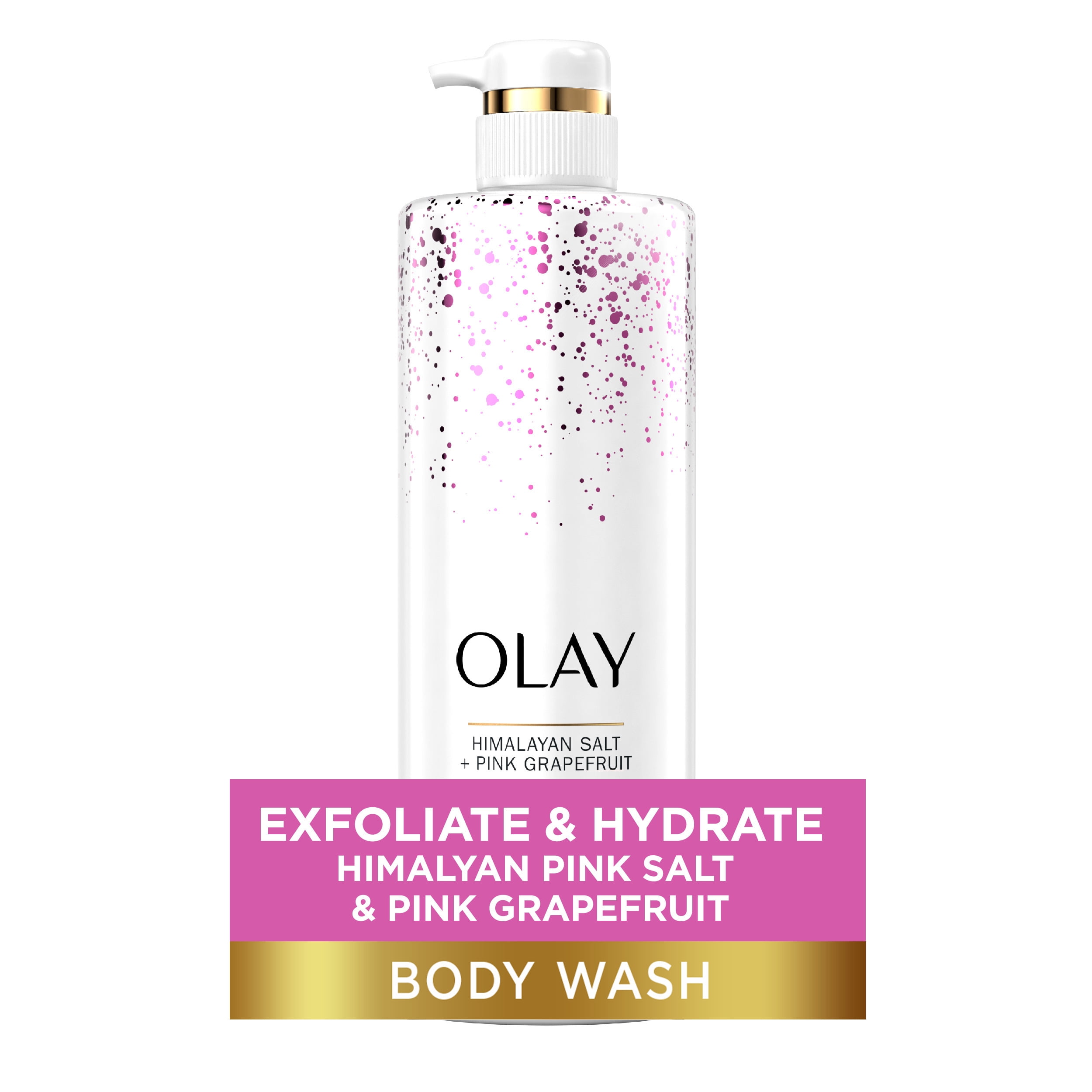 Olay Exfoliating & Revitalizing Women's Body Wash, Himalayan Salt