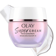 Olay Face Moisturizer, Super Cream SPF 30, Hydrating & Brightening w/ Niacinamide 1.7 fl oz