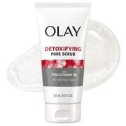Olay Face Wash, Regenerist Detoxifying Pore Scrub, Deep Cleansing Exfoliator, 5.0fl oz