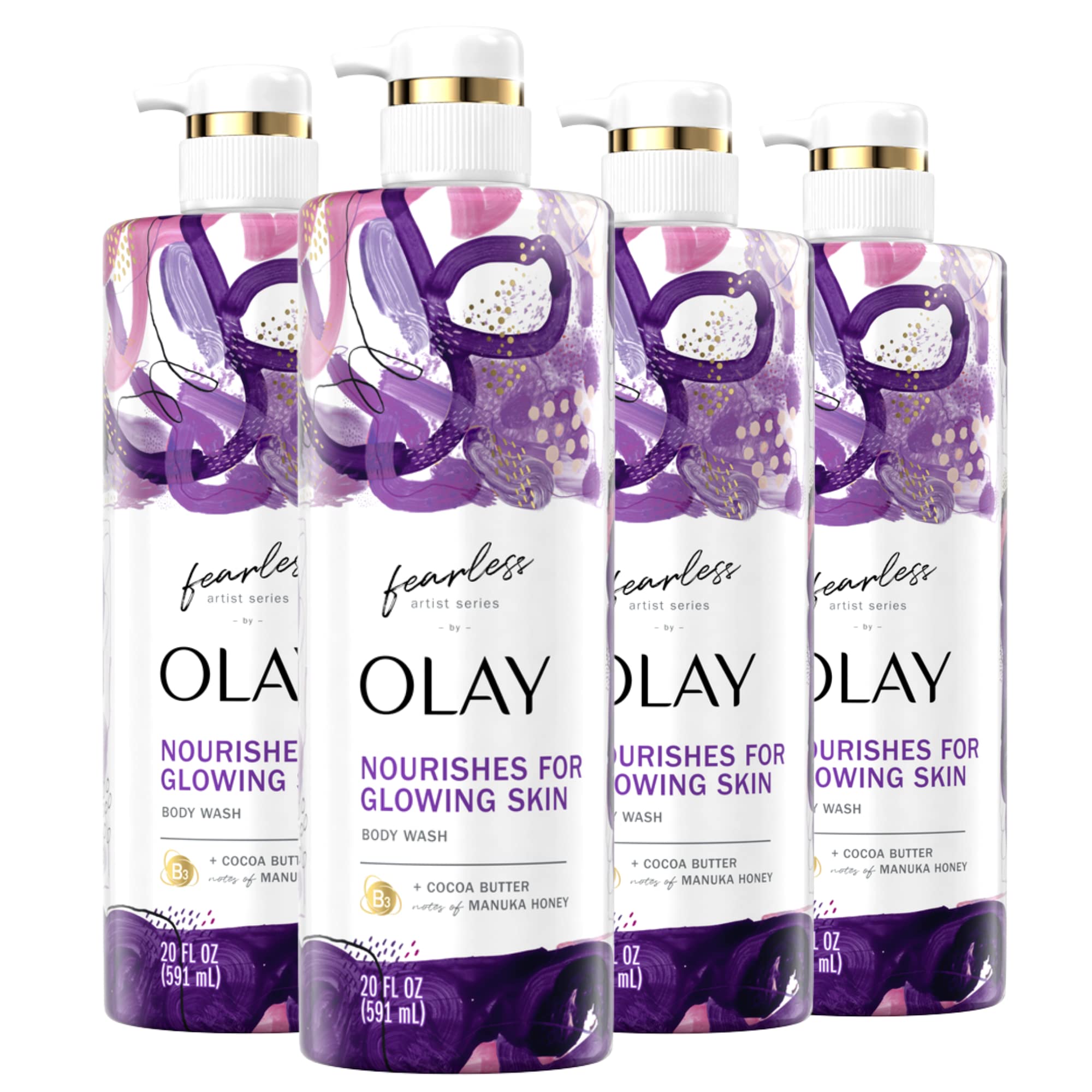 Olay Fearless Moisturizing Body Wash For Women With Cocoa Butter And