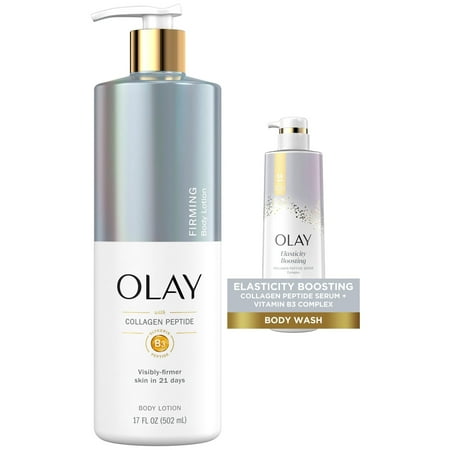 Olay Firming Collagen Peptide Body Wash and Hydrating Body Lotion