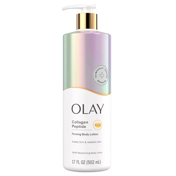 Olay Firming & Hydrating Body Lotion with Collagen, 17 fl oz Pump (Pack of 4)