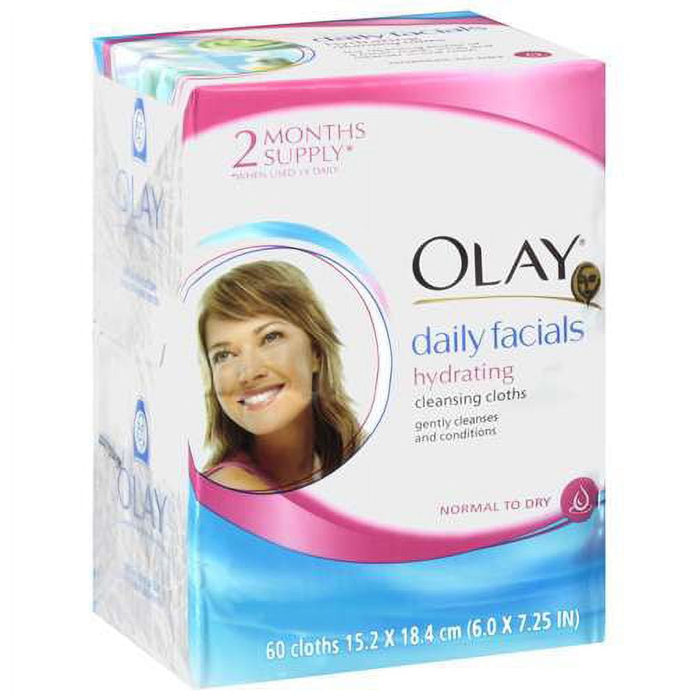Olay For Normal To Dry Skin Daily Facials Hydrating Cleansing Cloths