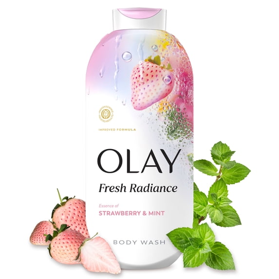Olay Fresh Radiance Body Wash with Essence of Strawberry and Mint