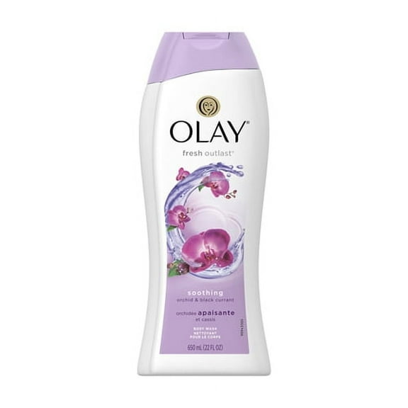 Olay Fresh Outlast Body Wash, Soothing Orchid and Black Currant, 22 Oz, 6 Pack