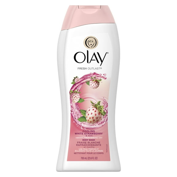 Olay Fresh Outlast Cooling White Strawberry & Mint Body Wash 23.6 oz