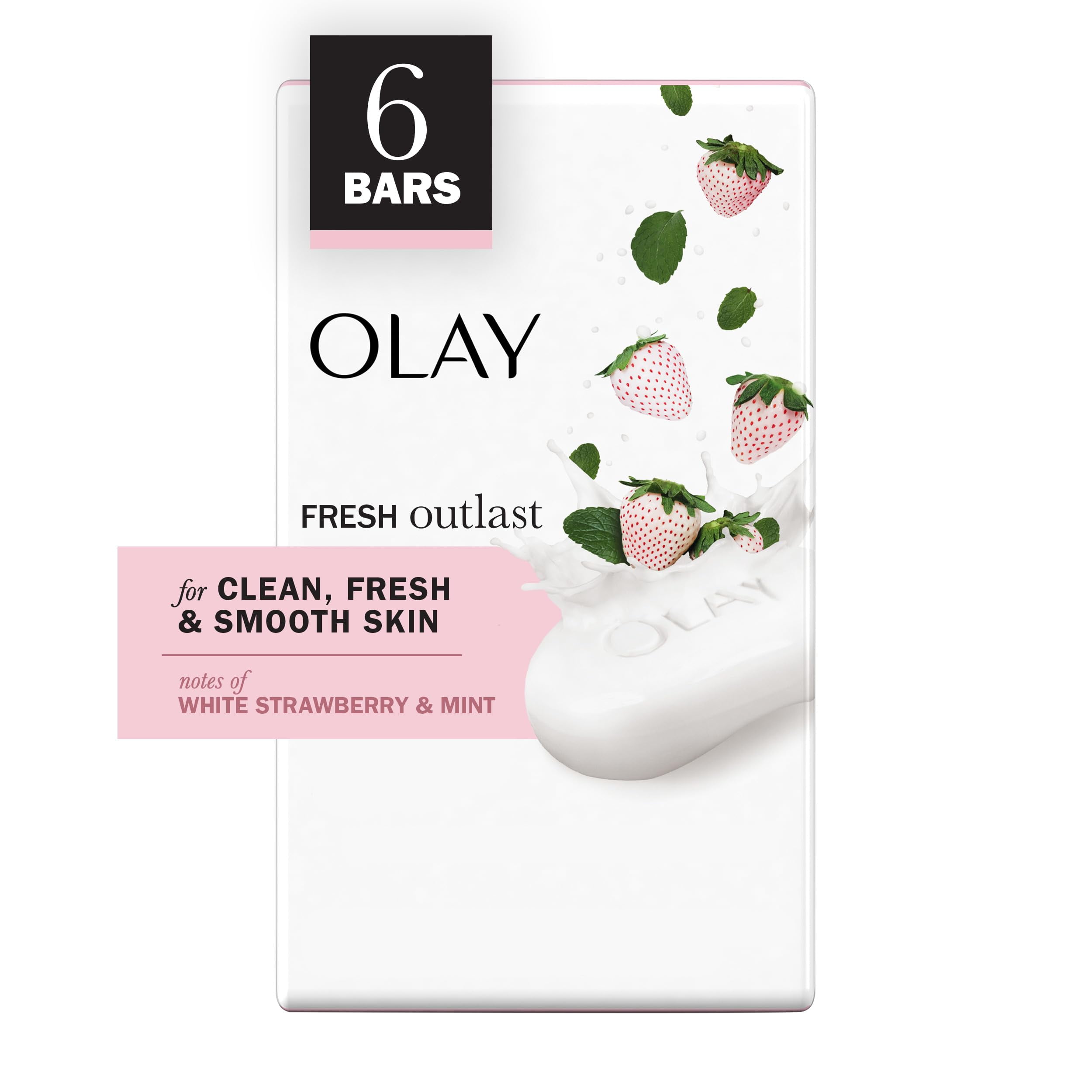 Olay Fresh Outlast Notes Of Cooling White Strawberry & Mint Beauty Bar