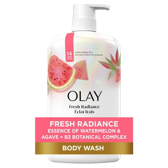 Olay Fresh Outlast Women's Body Wash, Watermelon & Agave, Pump, 33 fl oz