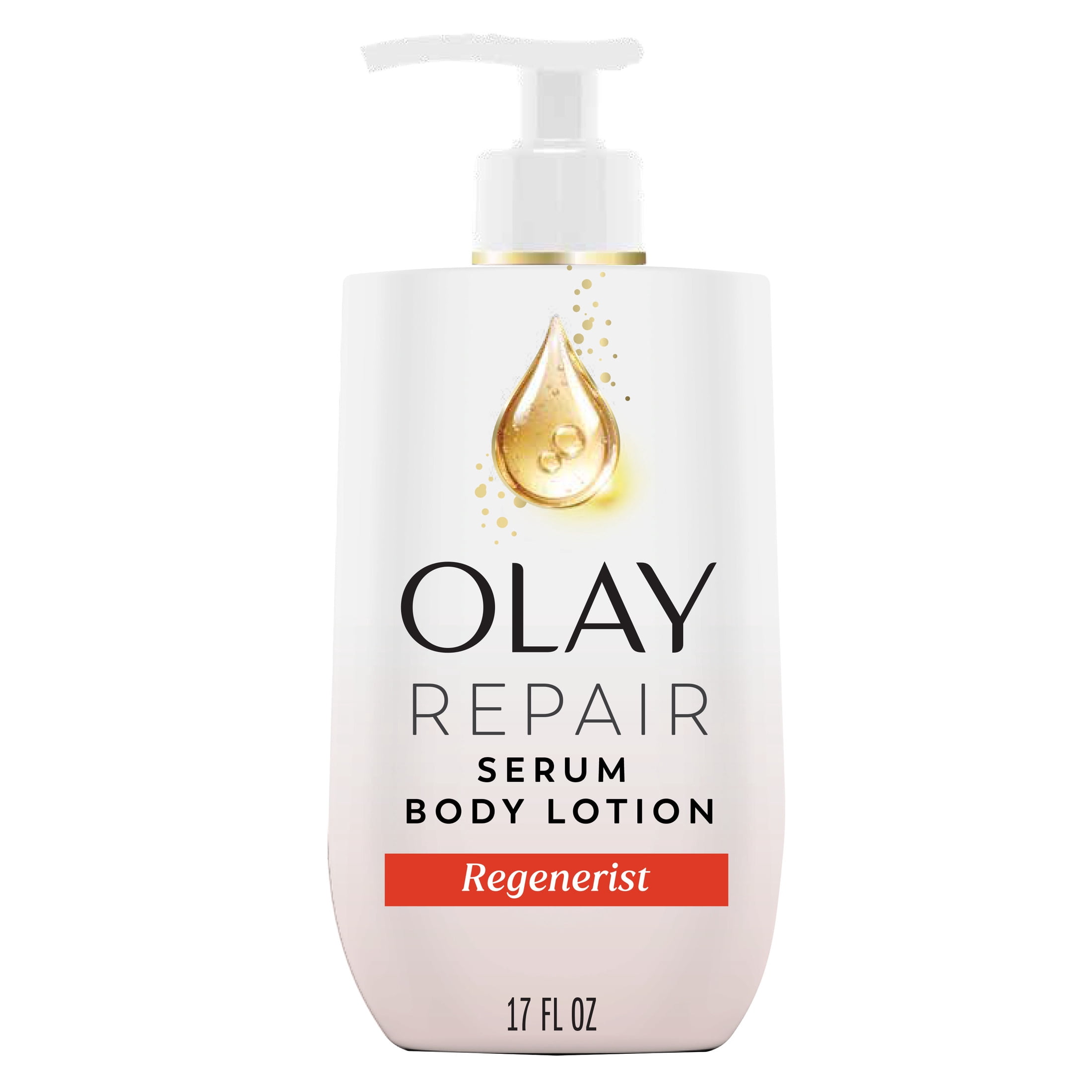 Olay Regenerist Body Lotion with Collagen Peptide and Niacinamide, 96 HR Moisture, Skin Texture Care, 17 fl oz