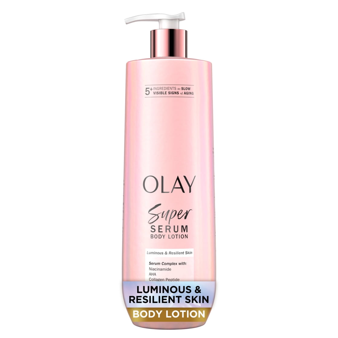 Olay Super Serum Body Lotion, 18.5 fl oz, Moisturizing Body Lotion for Dry Skin with Super Serum Complex to Slow Visible Signs of Aging