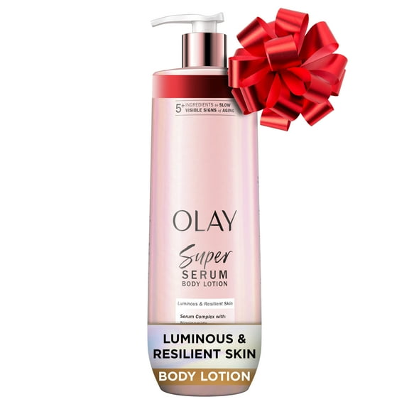 Olay Super Serum Body Lotion, 18.5 fl oz, Moisturizing Body Lotion for Dry Skin with Super Serum Complex to Slow Visible Signs of Aging