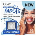 thumbnail interactive-video image 1 of Olay Cleansing Melts + Retinol Face Cleanser, 32 count, Water-Activated Face Wash Cleans, Tones, and Refreshes Skin, 1 of 13