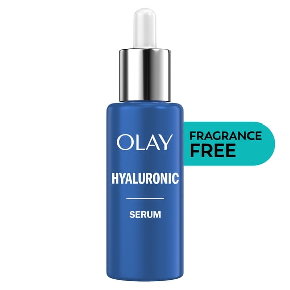 Olay Hyaluronic + Peptide 24 Face Serum, Fragrance-Free, All Skin Types. 1.3 fl oz
