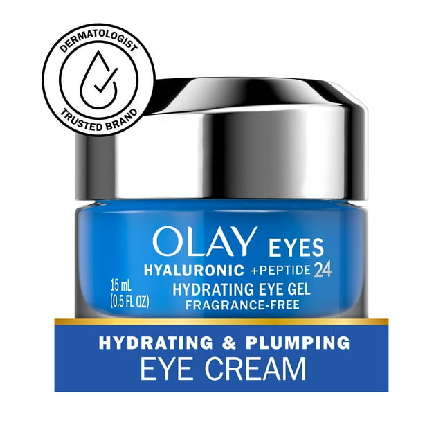 Olay Hydrating Gel Eye Cream with Hyaluronic Acid, FragranceFree, All