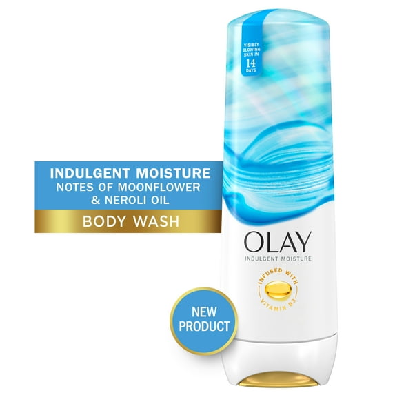 Olay Indulgent Moisture Body Wash, Moonflower and Neroli Oil, for All Skin Types, Unisex 20 fl oz