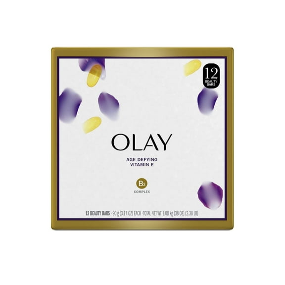 Olay Moisture Outlast Age Defying Beauty Bar, 12 Count Per Box, 38 Ounce