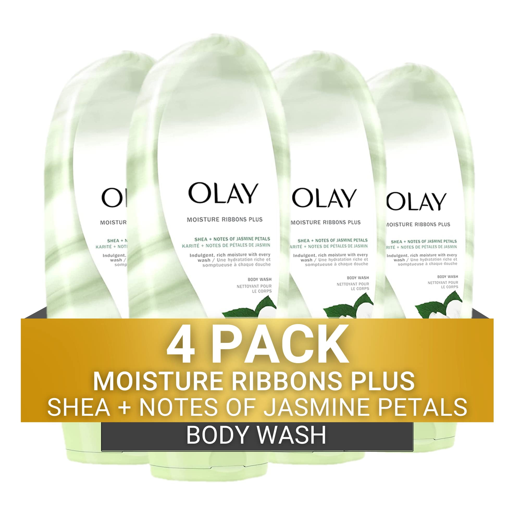 Olay Moisture Ribbons Body Wash With Shea And Notes Of Jasmine Petals