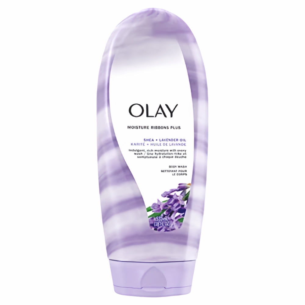 Olay Moisture Ribbons Plus Shea Lavender Oil 18 oz (Pack of 3)