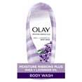 Olay Moisture Ribbons Plus Shea + Lavender Oil Women's Body Wash, for