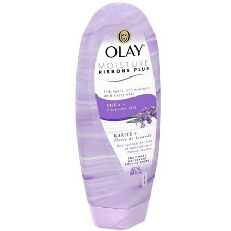 Olay Moisture Ribbons Plus, Shea Plus Lavender Oil 18 Oz (Pack Of 5)