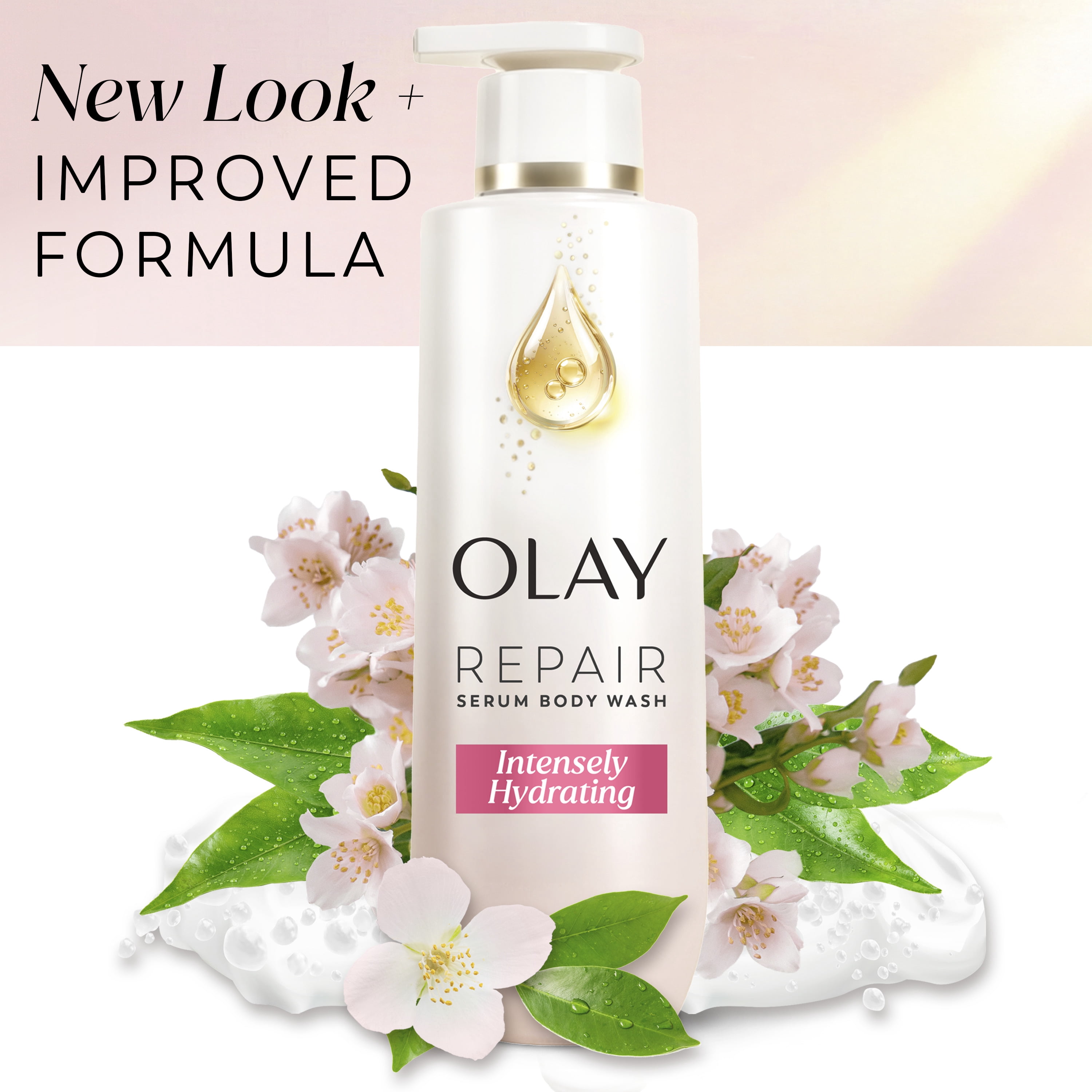 Olay Nourishing Body Wash for Women, Hyaluronic Acid, 20 fl oz