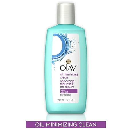 Olay Oil Minimizing Clean Witch Hazel Toner Liquid, 7.2 fl oz
