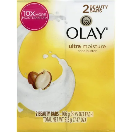 Olay Outlast Ultra Moisture Shea Butter Beauty Bar, 3.75 Oz Ea, 2 Ea, 6 Pack