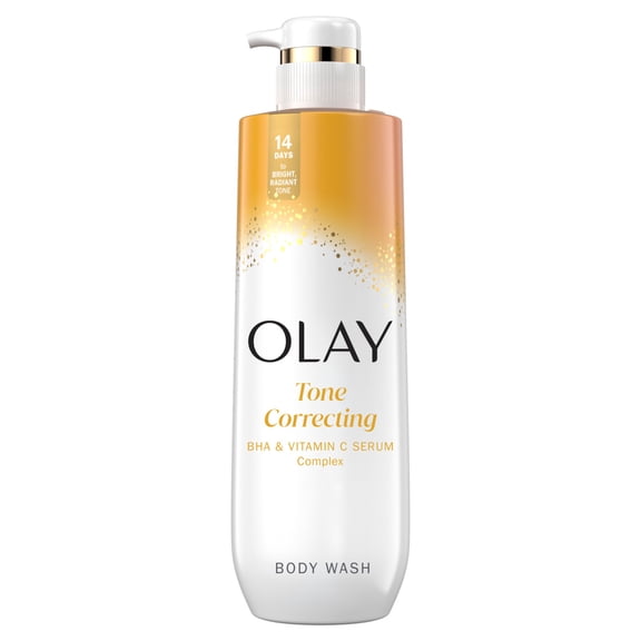 Olay Tone Correcting Body Wash with BHA and Vitamin C Serum Complex, 20 fl oz