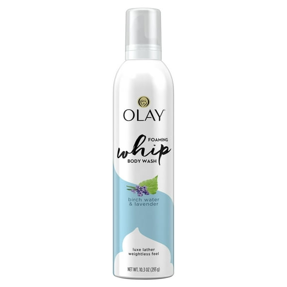 Olay Purifying Birch Water & Lavendar Scent Foaming Whip Body Wash for Women, 10.3 oz