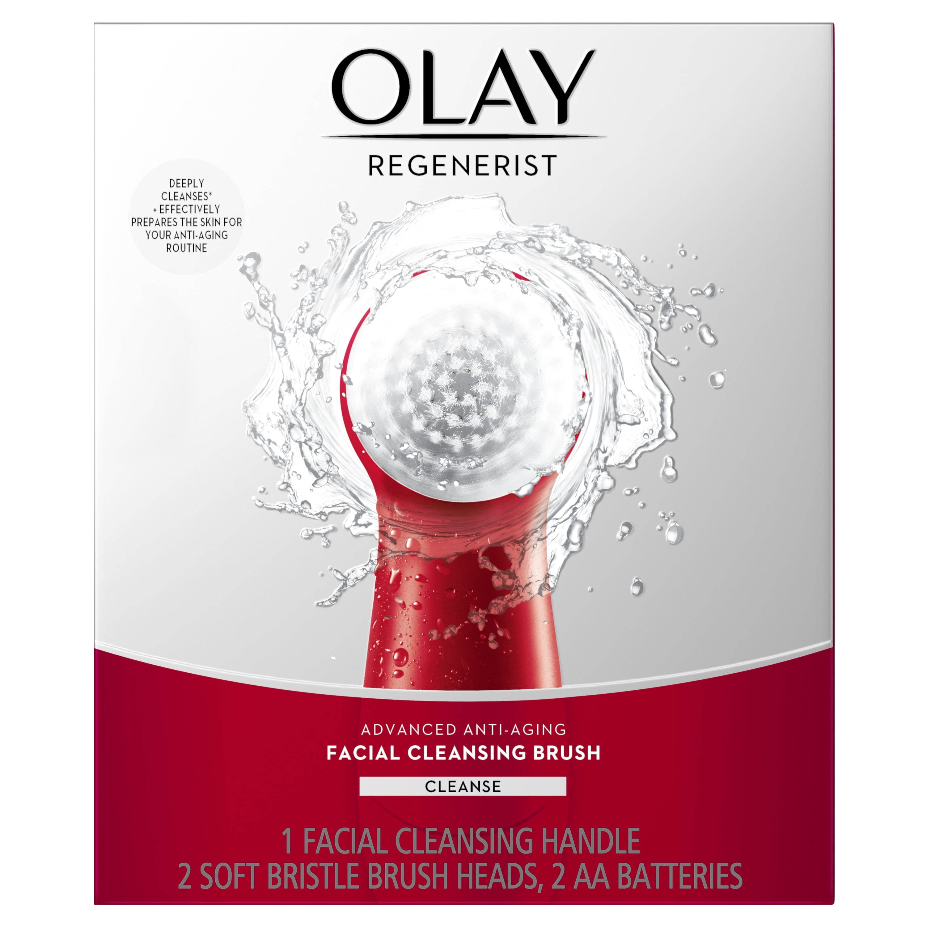 Olay Regenerist Face Cleansing Device Tool and 2 Brush Heads