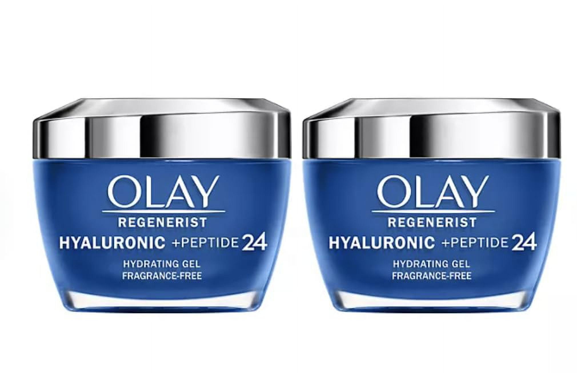 Olay Regenerist Hyaluronic + Peptide 24 Gel Face Moisturizer, Fragrance