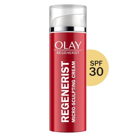 Olay Regenerist Anti-Aging Face Cream, Hydrating Moisturizer with SPF 30, Micro-Sculpting Formula, 1.7 fl oz