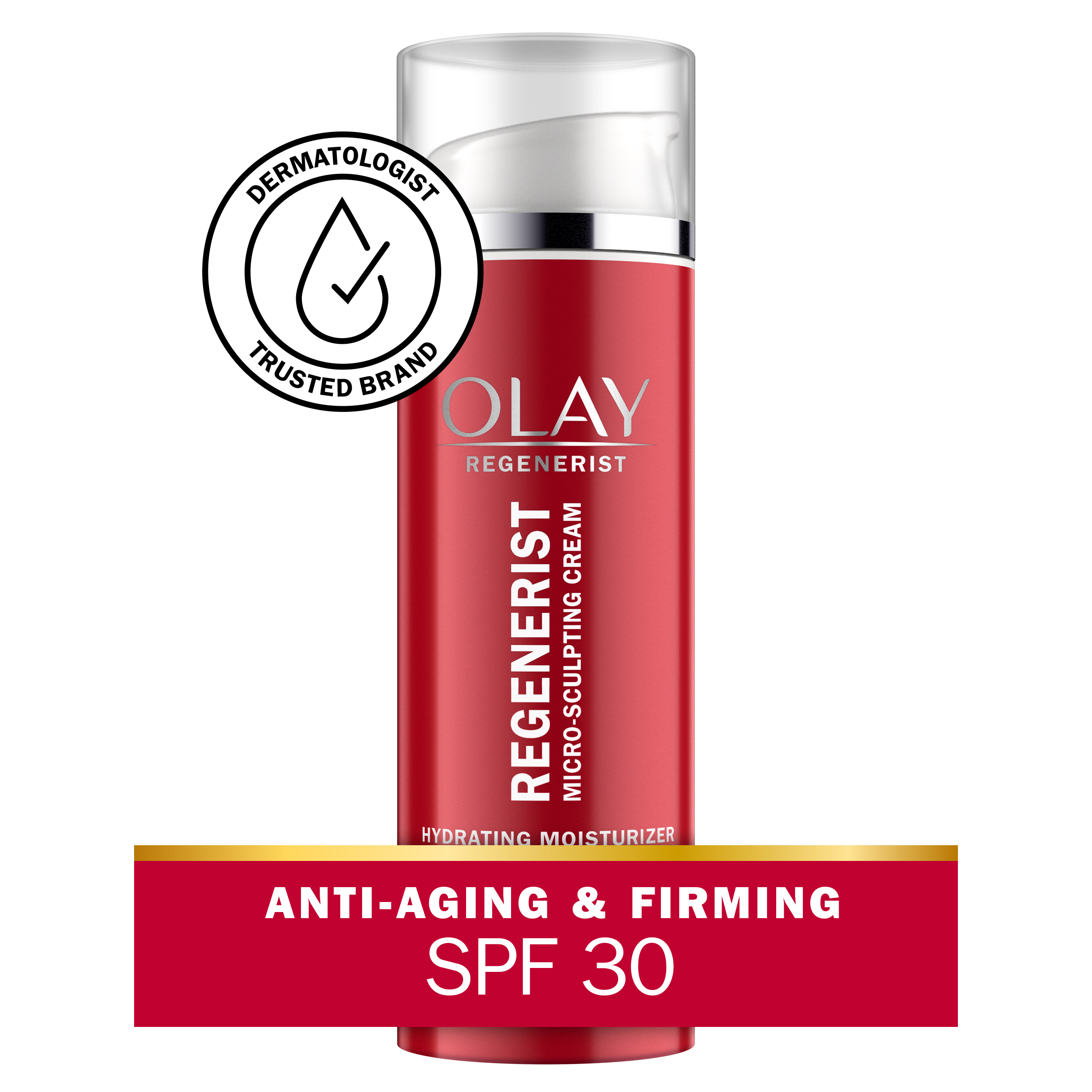 Olay Regenerist Micro-Sculpting Cream Moisturizer, SPF 30 Sun Protection for All Skin Types, 1.7 oz - image 1 of 11
