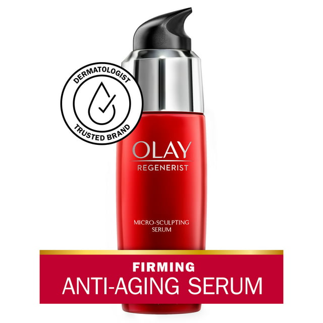 Olay Regenerist Micro-Sculpting Serum, Face Moisturizer, Reduces Fine Lines & Wrinkles, All Skin, 1.7 fl oz