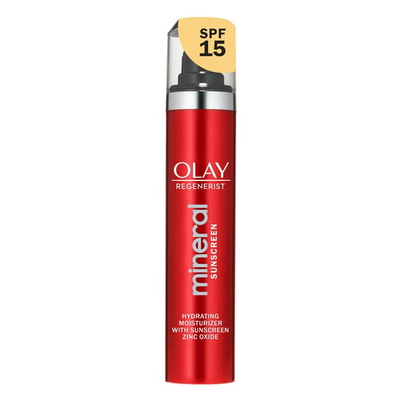 Olay Regenerist Mineral Sunscreen Face Moisturizer, Zinc Oxide, SPF 15, 1.7 oz