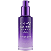 Olay Regenerist Retinol 24 Starter Night Repairing Lotion, Fragrance Free, Smooths & Evens Texture, 1.7 fl oz 50 mL