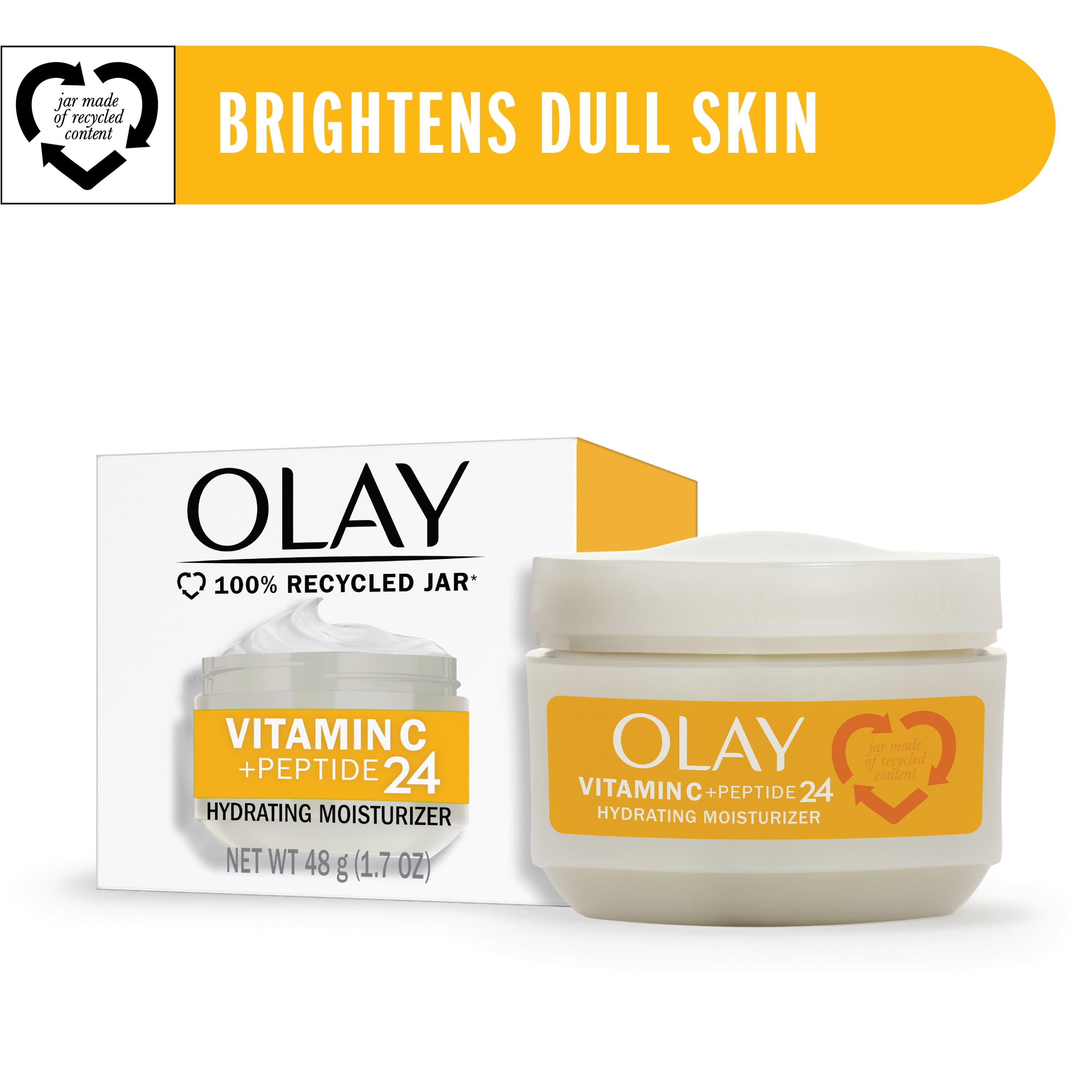 Olay Regenerist Vitamin C + Peptide 24 Face Moisturizer, 100 Recycled