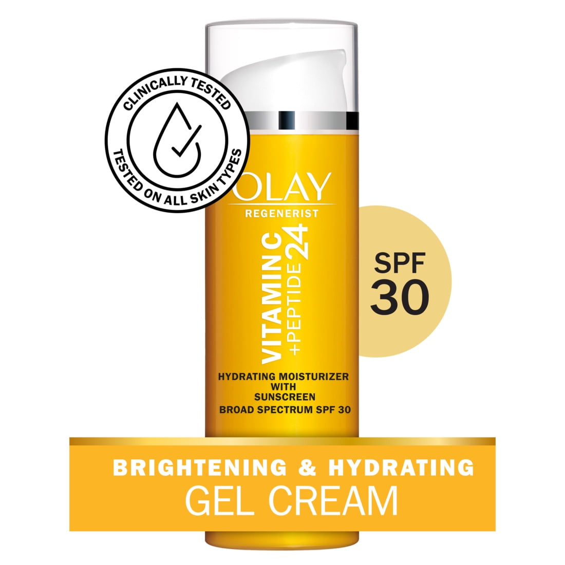 Olay Regenerist Vitamin C + Peptide 24 Face Moisturizer, SPF 30, 1.7 oz
