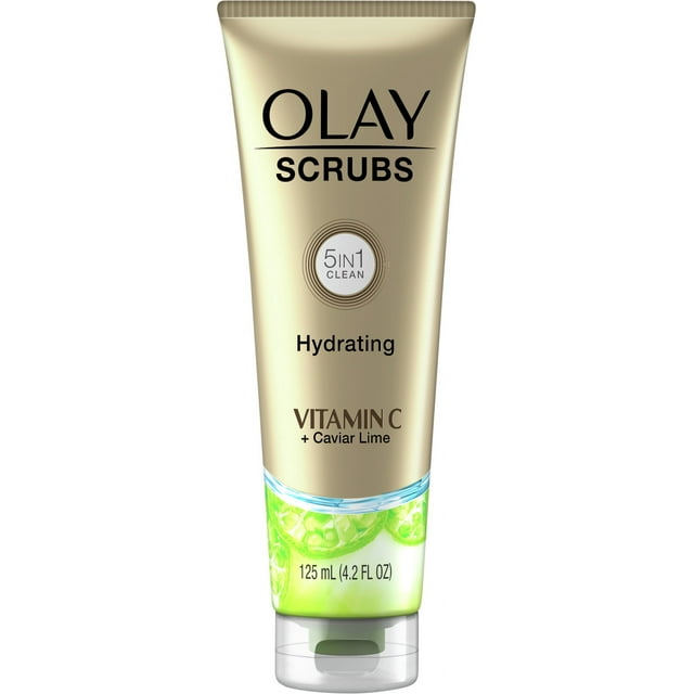 Olay Scrubs 5-in-1 Clean Hydrating Vitamin C and Caviar Lime 4.2 fl oz