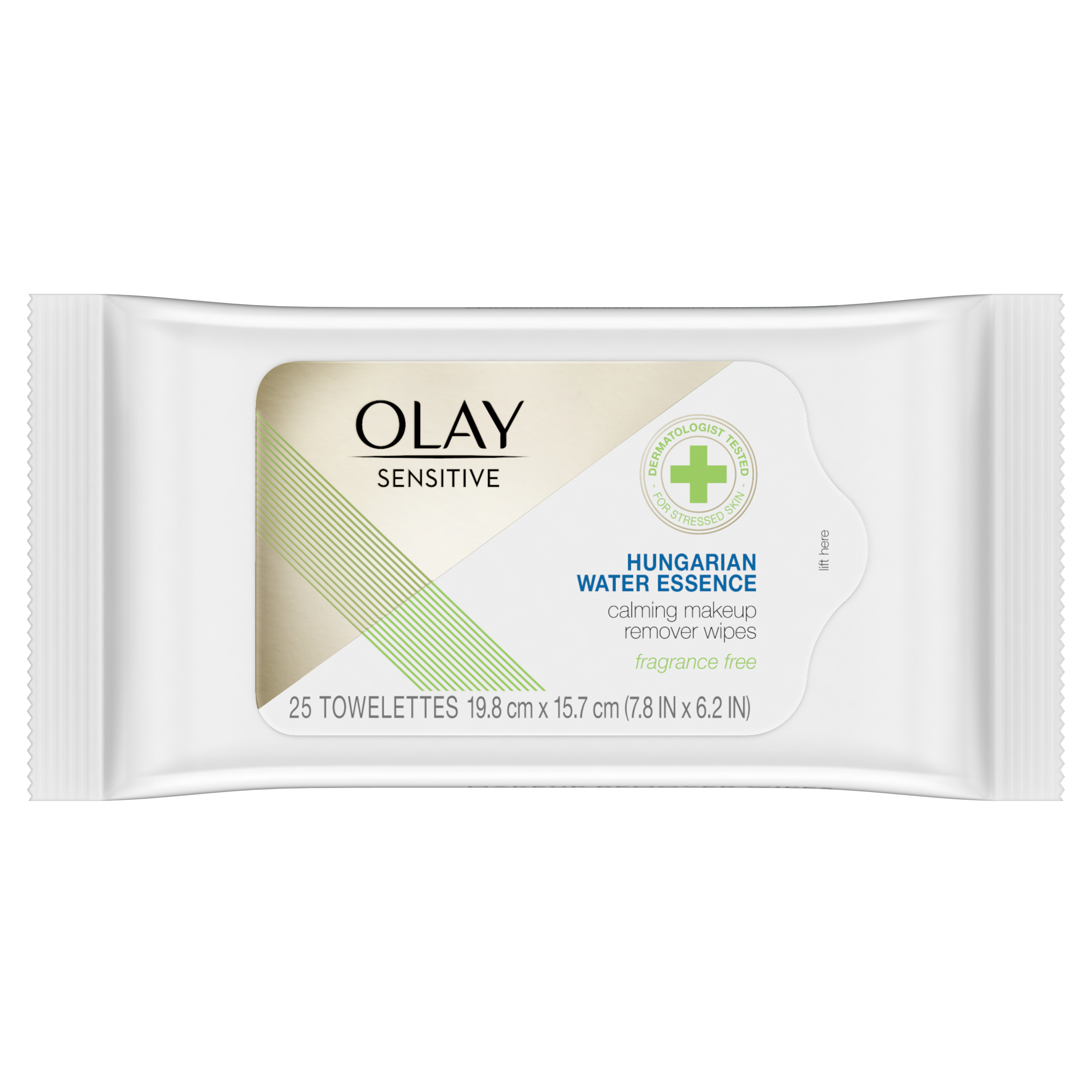 Olay Sensitive Makeup Remover Wipes with Hungarian Water Essence, 25 ct - image 1 of 7