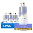 thumbnail interactive-video image 1 of (4 pack) Olay Renewing Body Wash for Women, Nighttime, Retinol, 20 fl oz, 1 of 13