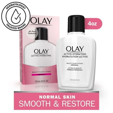 Olay Skin Care Active Hydrating Facial Moisturizing Lotion, for Dryness in All Skin Types, 4.0 fl oz