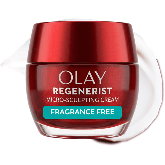 Olay Face Moisturizer, Regenerist Micro-Sculpting Anti-Aging, Fragrance-Free, 1.7fl oz