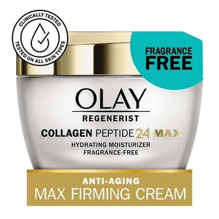 Olay Skin Care Regenerist Collagen Peptide 24 MAX Facial Moisturizer, Fragrance-Free, 1.7 oz