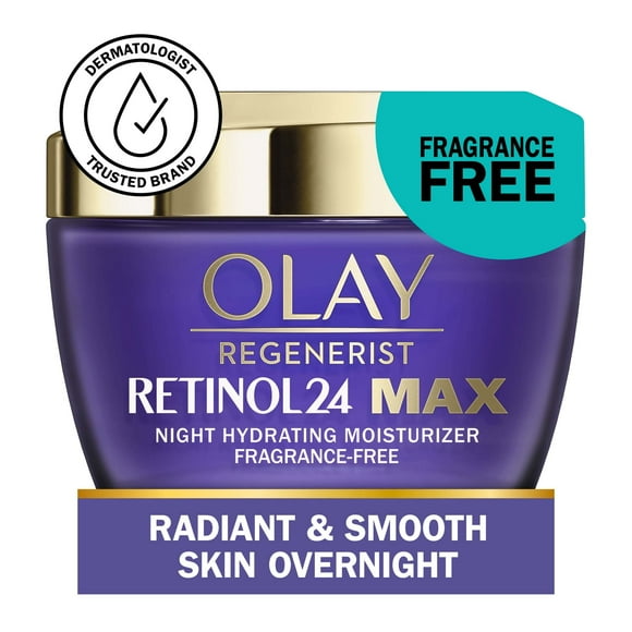 Olay Skin Care Regenerist Retinol 24 MAX Night Face Moisturizer, Anti-Aging Cream, 1.7 oz Jar