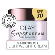 Olay Face Cream Super Serum Cream Face Moisturizer SPF 30, Mini Trial Size, 15 mL
