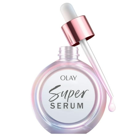 Olay Super Serum, 5-in-1 Skin Enhancing Face Serum, 1.0 oz, For Brightening Dull or Dry Skin