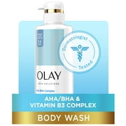Olay Skin Solutions Women's Body Wash with AHA/BHA Complex, for All Skin Types, 17.9 fl oz